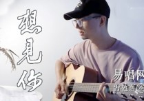 想见你想见你想见你吉,李贤璞八三歌曲,简单指弹教学简谱,安仔弹吉他六线谱图片