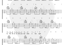 《willow》吉他,Taylo歌曲,简单指弹教学简谱,吴先生TAB六线谱图片