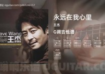 永远在我心里吉他谱,王杰歌曲,G调高清图,3张六线原版简谱