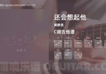还会想起他吉他谱,黄静美歌曲,C调高清图,3张六线原版简谱