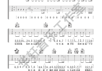 你曾是少年吉他谱,原版歌曲,简单G调弹唱教学,六线谱指弹简谱4张图