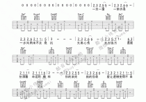 一念天堂吉他谱,C调新手完美版教学简谱,张磊六线谱原版六线谱图片