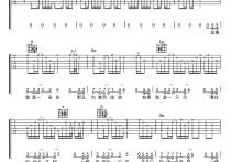 吴汶芳孤独的总和吉他谱,简单高清原版指弹曲谱,吴汶芳高清六线乐谱