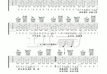 平凡之路吉他谱,原版歌曲,简单经典民弹唱教学,六线谱指弹简谱图