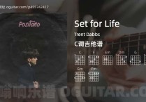 Set for Life吉他谱,Trent Dabbs歌曲,C调高清图,4张六线原版简谱