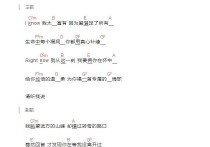 没离开过吉他谱,原版歌曲,简单E调弹唱教学,六线谱指弹简谱1张图