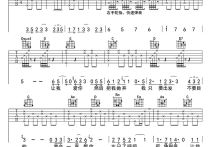 残酷月光吉他谱,歌曲,简单指弹教学简谱,简单吉他六线谱图片