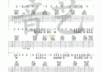 方圆几里吉他谱,原版歌曲,简单原版钢弹唱教学,六线谱指弹简谱4张图