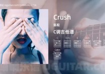 Crush吉他谱,陈粒歌曲,C调高清图,6张六线原版简谱