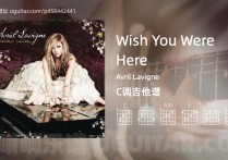 Wish You Were Here吉他谱,Avril Lavigne歌曲,C调高清图,5张六线原版简谱
