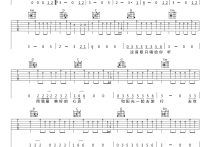不会改变吉他谱,原版歌曲,简单G调弹唱教学,六线谱指弹简谱2张图