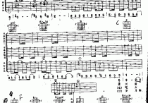 恋恋风尘吉他谱,C调完美版4高清简单谱教学简谱,老狼六线谱原版六线谱图片