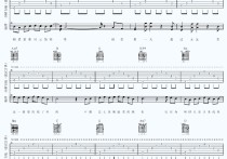 江南吉他谱,C调完美伴奏高清简单谱教学简谱,林俊杰六线谱原版六线谱图片