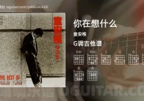 你在想什么吉他谱,童安格歌曲,G调高清图,4张六线原版简谱
