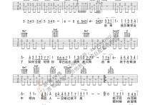 后来吉他谱,原版歌曲,简单B调弹唱教学,六线谱指弹简谱3张图