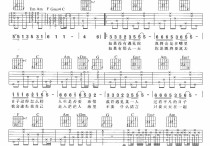 我只在乎你吉他谱,原版歌曲,简单C调弹唱教学,六线谱指弹简谱1张图