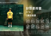 好想要挥霍吉他谱,卢广仲歌曲,C调高清图,4张六线原版简谱