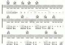 亲密爱人吉他谱,C调高清简单谱教学简谱,梅艳芳六线谱原版六线谱图片