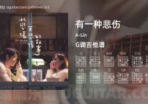 有一种悲伤吉他谱,A-Lin歌曲,G调高清图,4张六线原版简谱