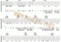 谁明浪子心吉他谱,简单C调原版指弹曲谱,王杰高清流行弹唱六线乐谱