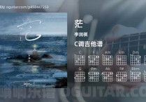 茫吉他谱,李润祺歌曲,C调高清图,4张六线原版简谱