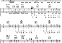 普通朋友吉他谱,陶喆歌曲,F调简单指弹教学简谱,JEFF六线谱图片