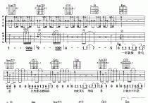晴朗吉他谱,原版歌曲,简单双吉他弹唱教学,六线谱指弹简谱3张图