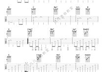 你好陌生人吉他谱,朱鸽申名利歌曲,简单指弹教学简谱,凡凡吉他教室六线谱图片