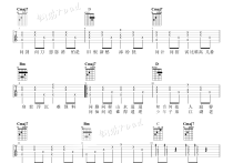 天问吉他谱,歌曲,简单指弹教学简谱,钢筋Road六线谱图片